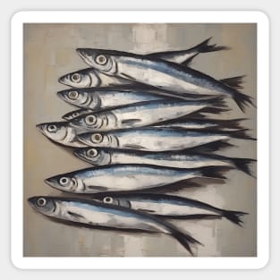 Sardines by the seaside Sticker